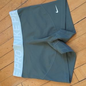 Size large Nike pro compression shorts